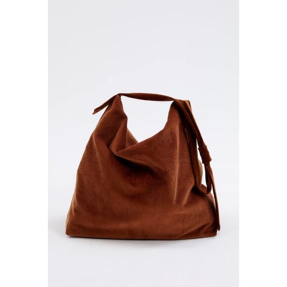 NWT The BAR The Everything Bag Brown Corduroy - Picture 2 of 4